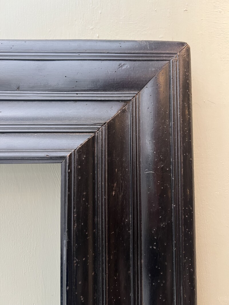 17th Century Black Wood Frame