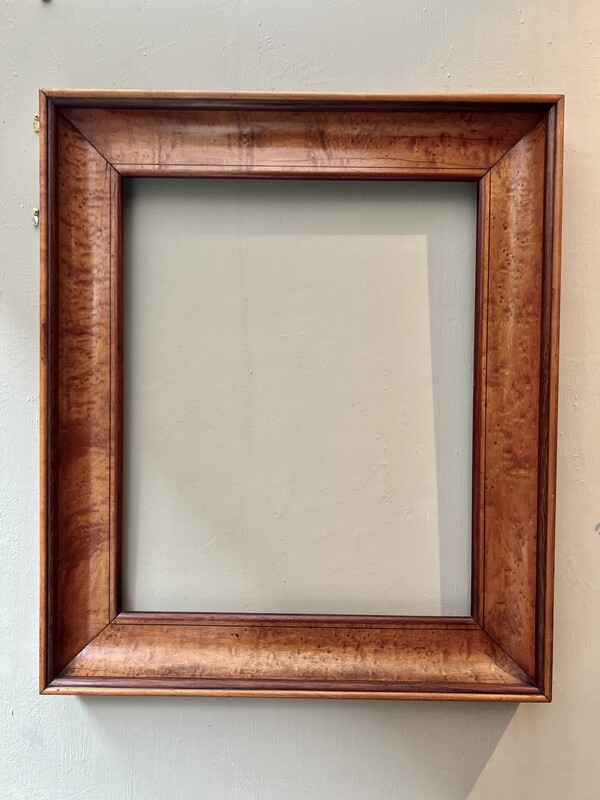 19th Century Mahogany Burl Frame