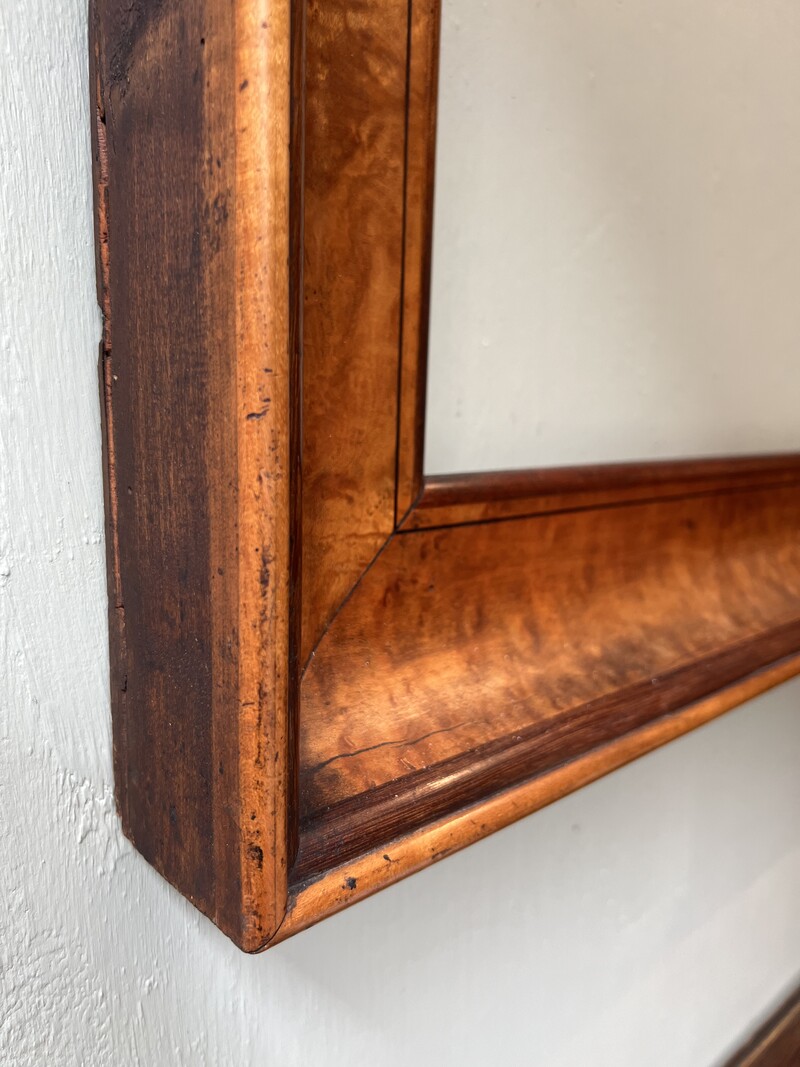 19th Century Mahogany Burl Frame