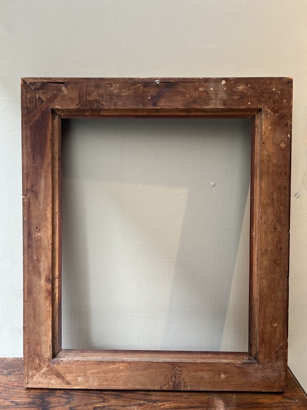 19th Century Mahogany Burl Frame