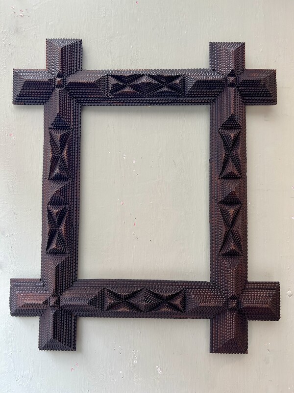 Tramp Art frame 19th century