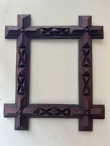 Tramp Art frame 19th century